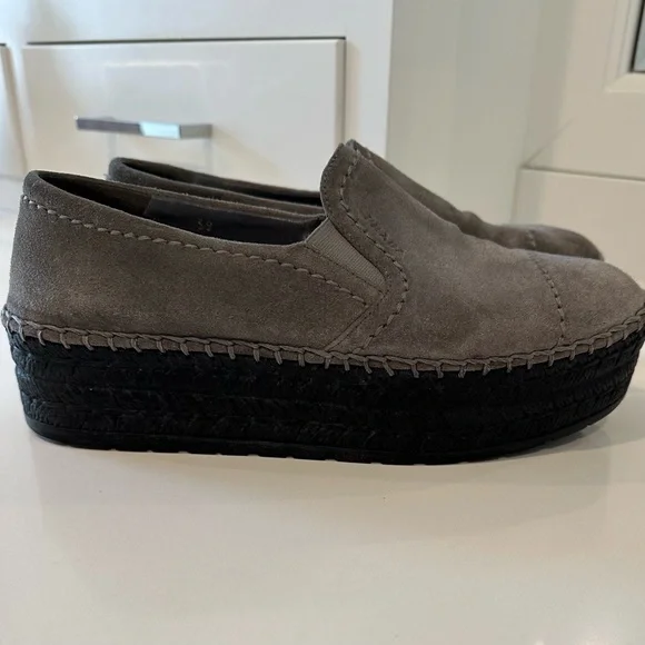 Prada slip on espadrille platform loafer. - Picture 2 of 5
